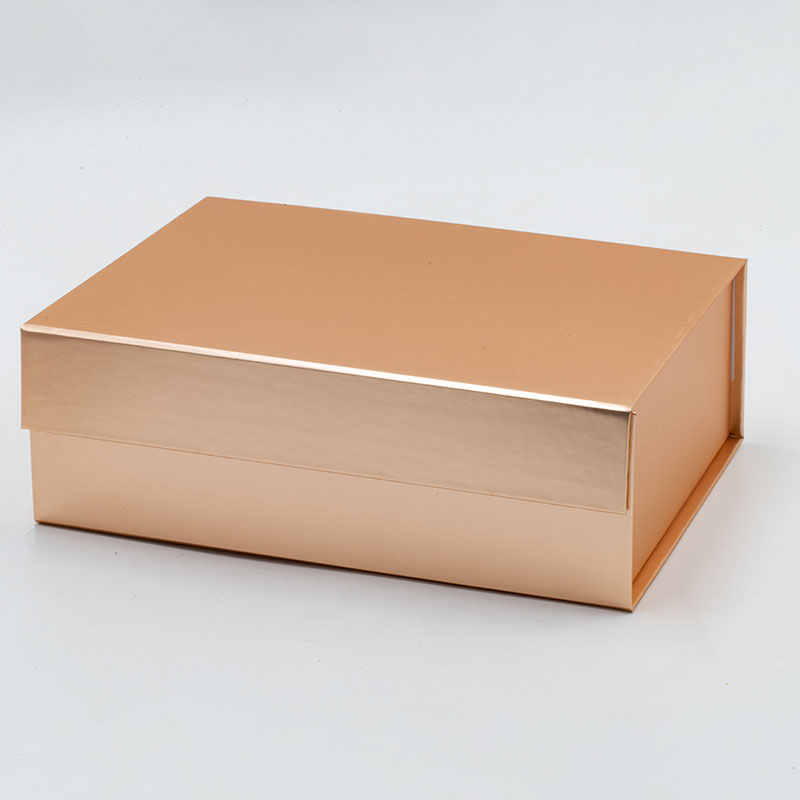 Custom Luxury Rose Gold Magnetic Folding Gift Boxes For Underwear Packaging 01