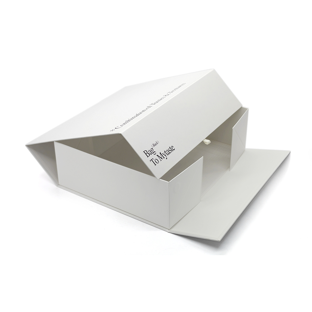 Wholesale Luxury White Folding Magnetic Boxes Forunderwear Packaging 04